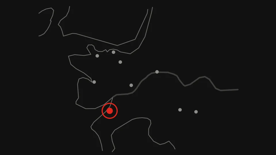 Map of Metro Vancouver with Cascades Casino Delta marked