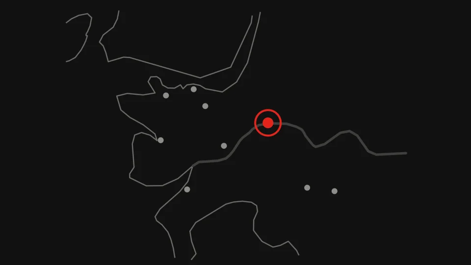 Map of Metro Vancouver with Great Canadian Casino Vancouver marked