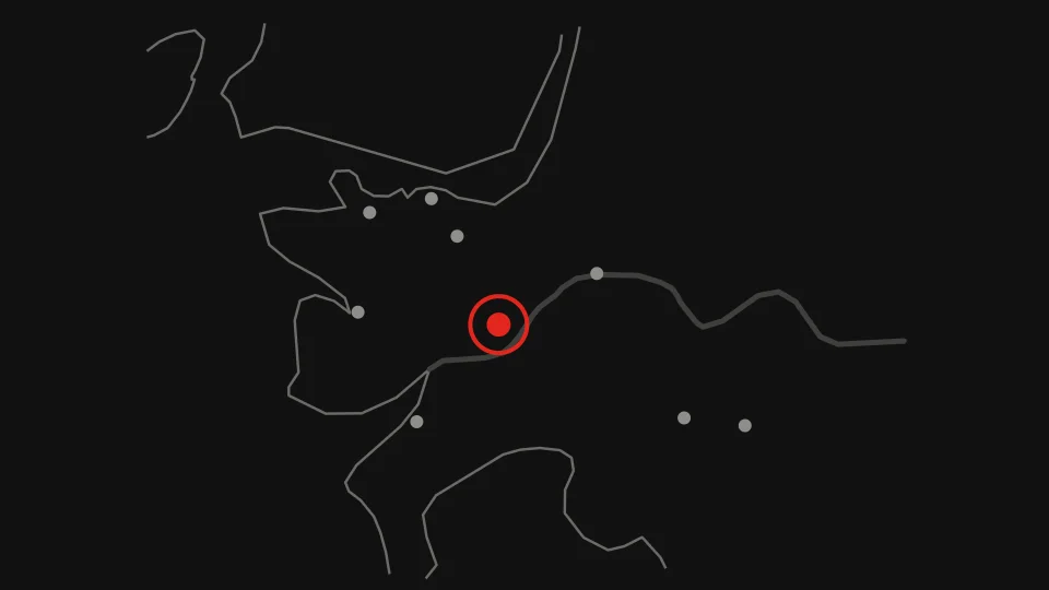 Map of Metro Vancouver with Starlight Casino New Westminster marked